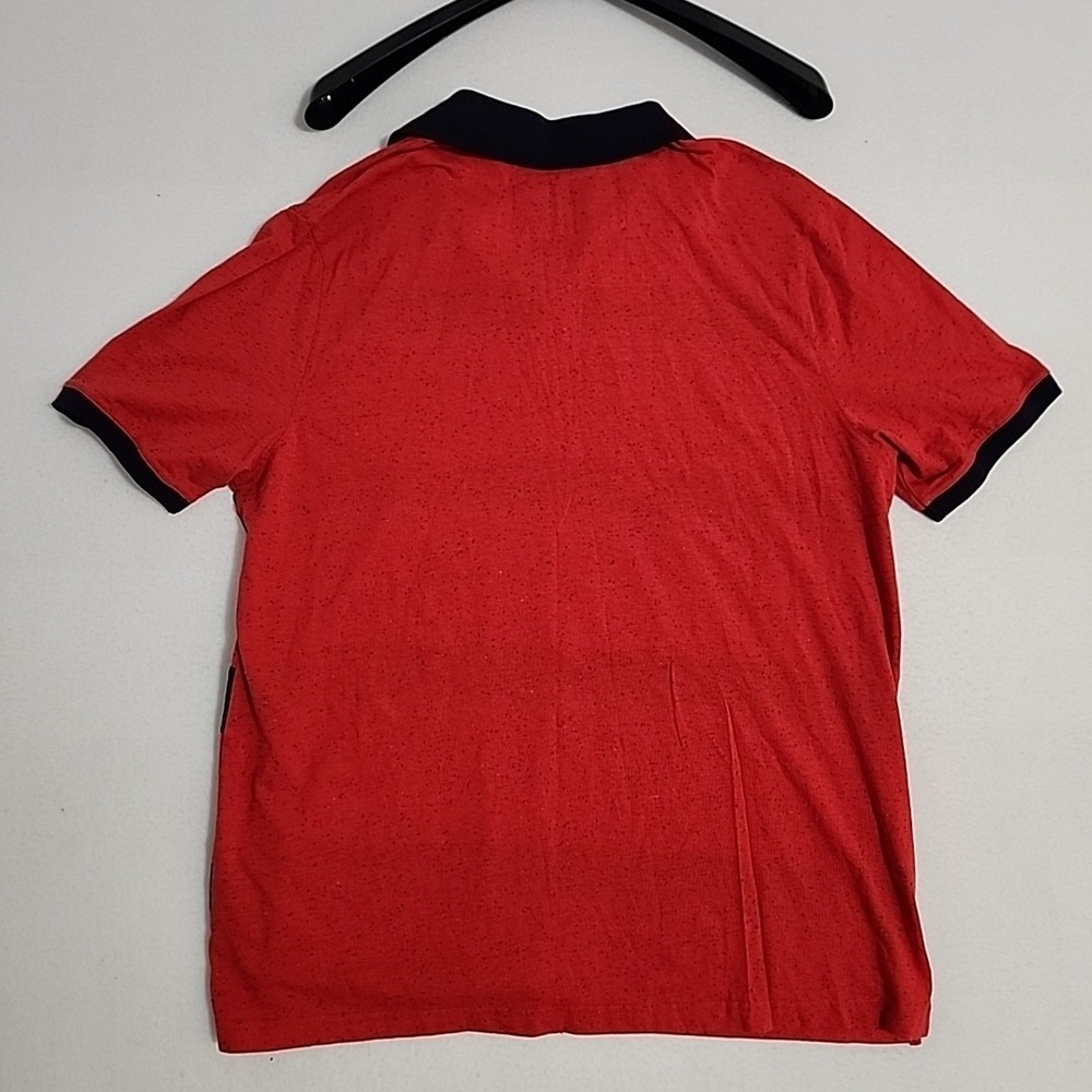 SEAN JOHN Orange Red Blue Striped Polo NWT Mens 2XL XXL Short Sleeve - Picture 6 of 6